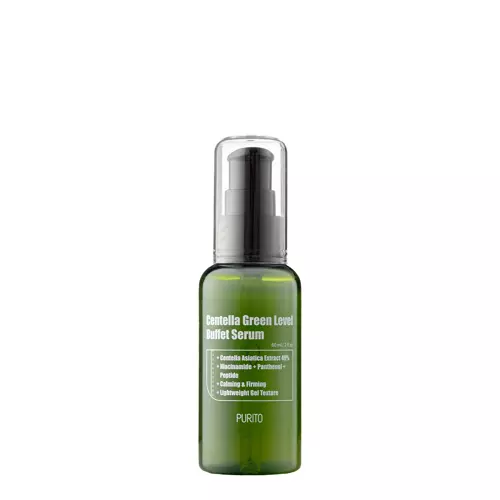Purito - Centella Green Level Buffet Serum - Facial Serum with Peptides and Asian Centella Extract - 60ml
